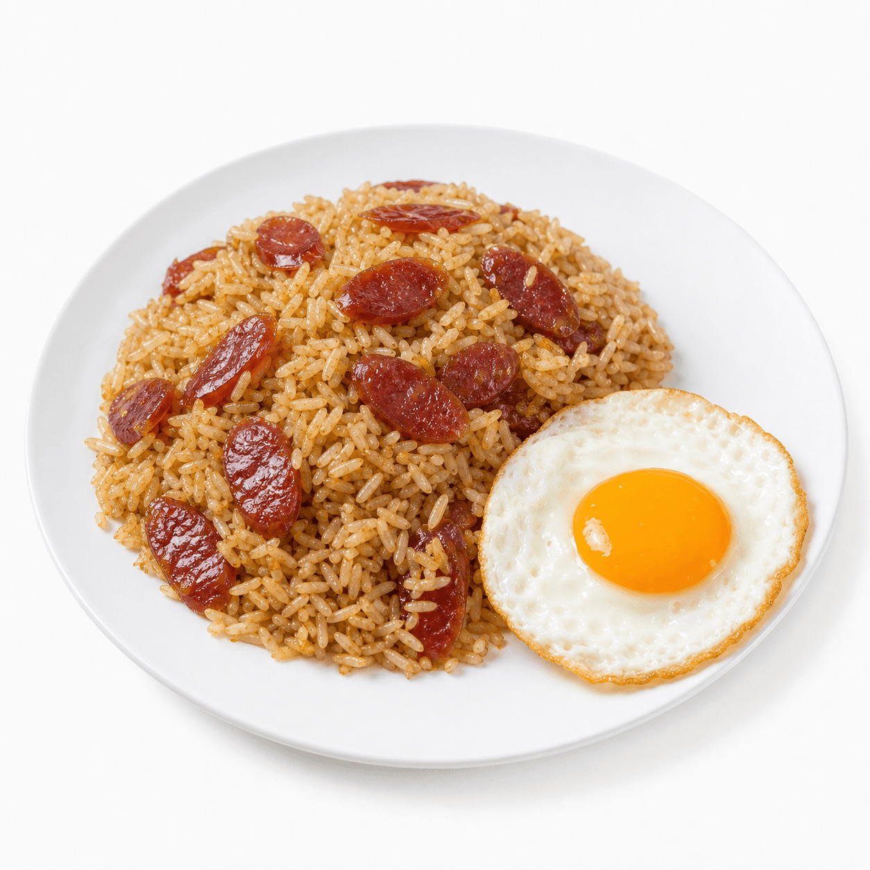 ข้าวผัดกุนเชียง + ไข่ดาว