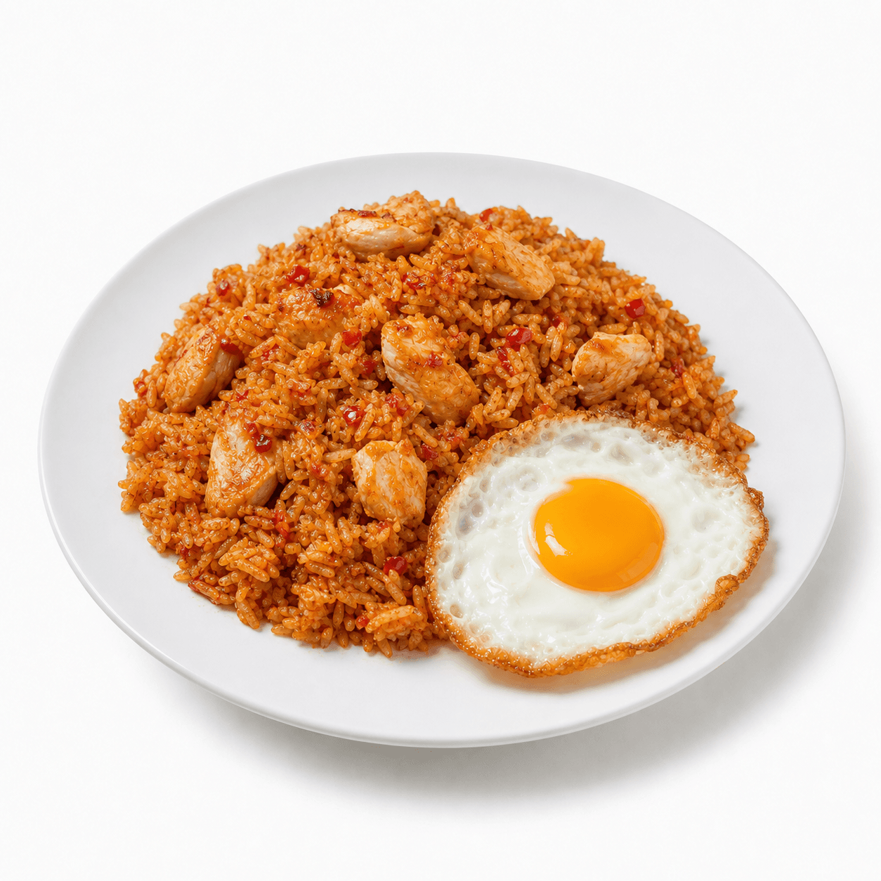 ข้าวผัดไก่นรก + ไข่ดาว